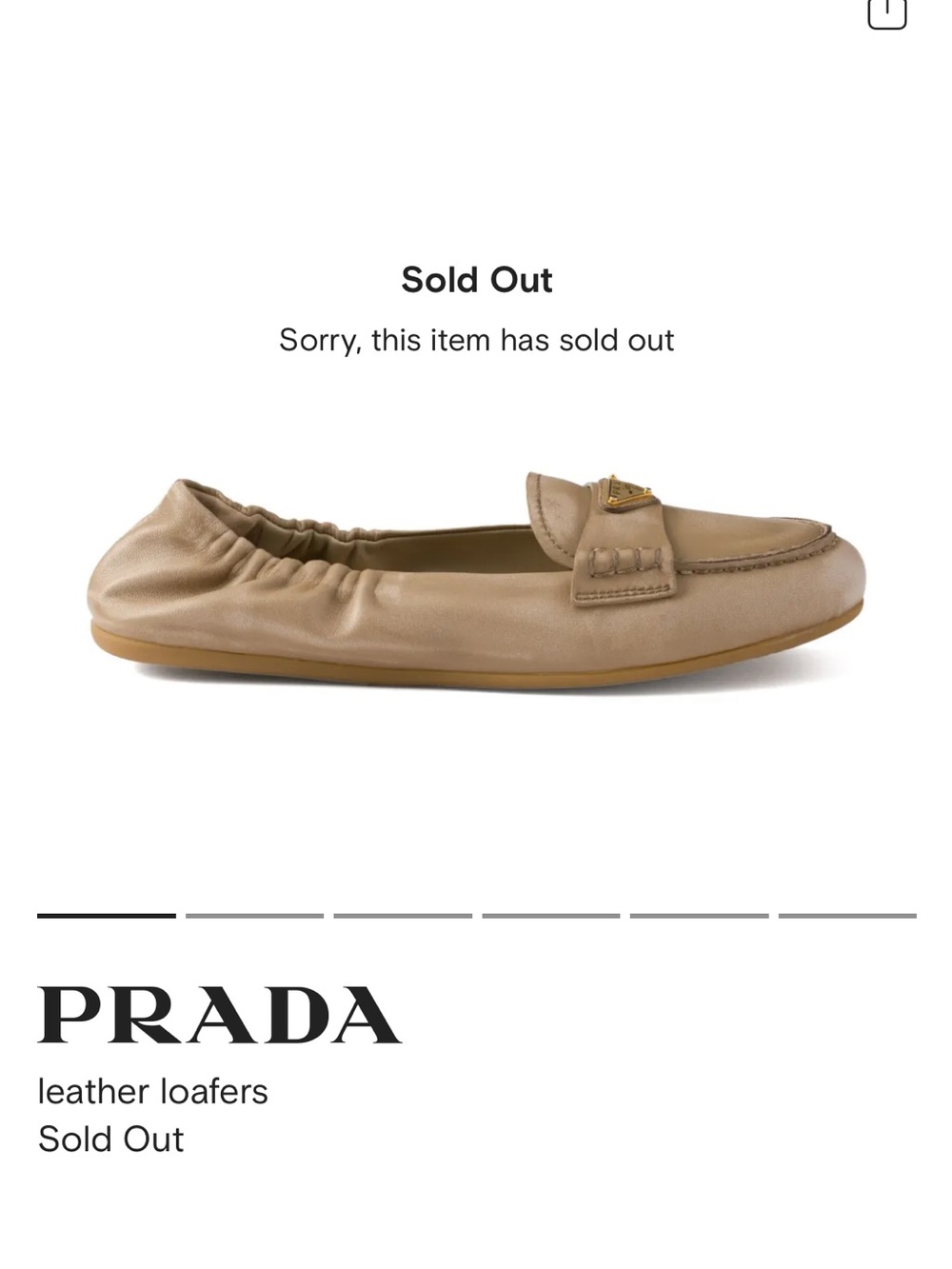 Prada Ruches Plaque Leather Loafers